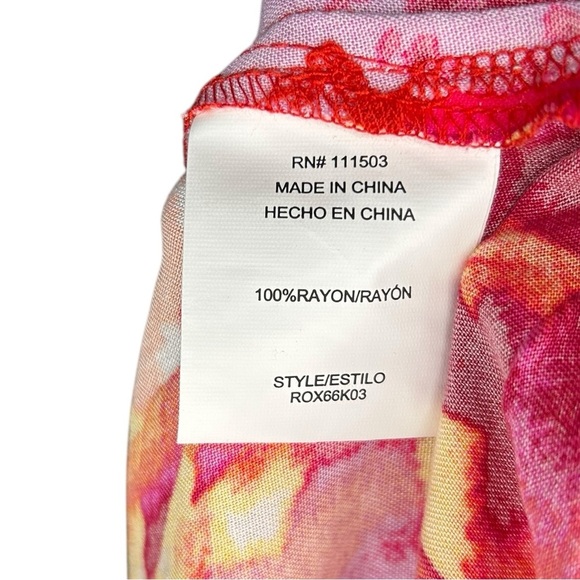 Figueroa & Flower Pink Floral Button Up Blouse Women’s Size Small Anthropologie - Picture 5 of 7